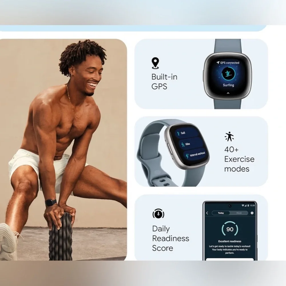 Smart Fitness Tracker with Blue Band New the Box Alittle damage